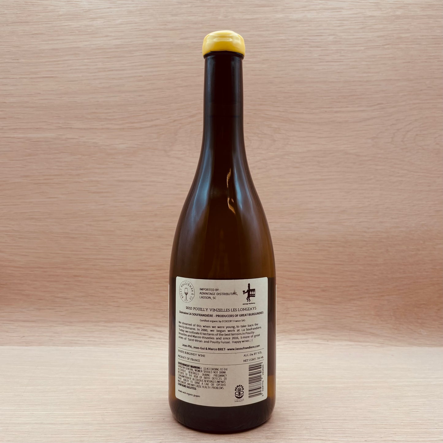 La Soufrandière, "Les Longeays," Pouilly-Vinzelles, France, Chardonnay, 2023
