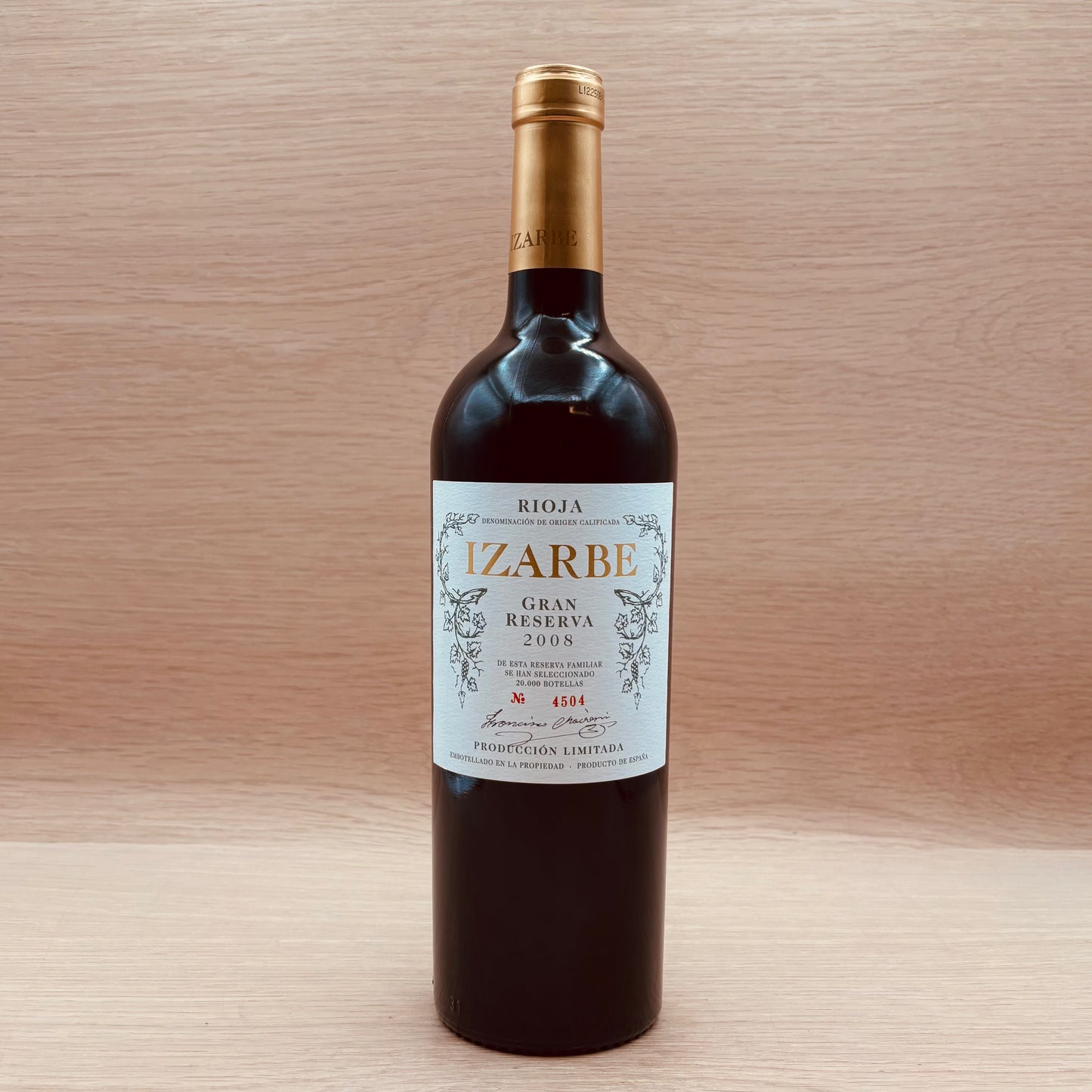 Bodegas Familia Chávarri, "Izarbe," Rioja Gran Reserva, Tempranillo, 2008