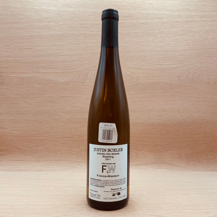 Justin Boxler, "Brand Grand Cru," Alsace, France, Riesling, 2017