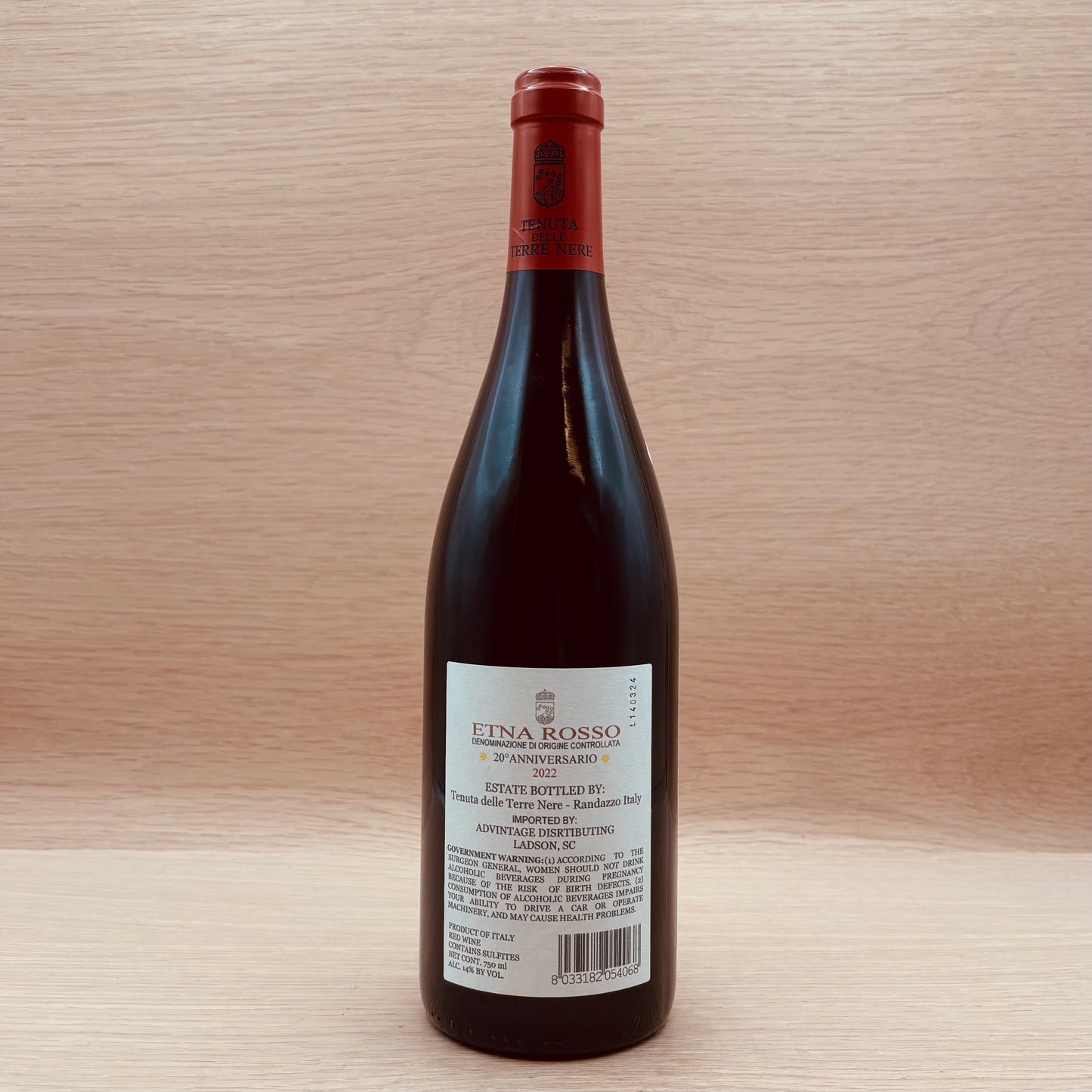 Tenuta delle Terre Nere, "20th Anniversario," Etna Rosso, Italy, Nerello Mascalese, 2022