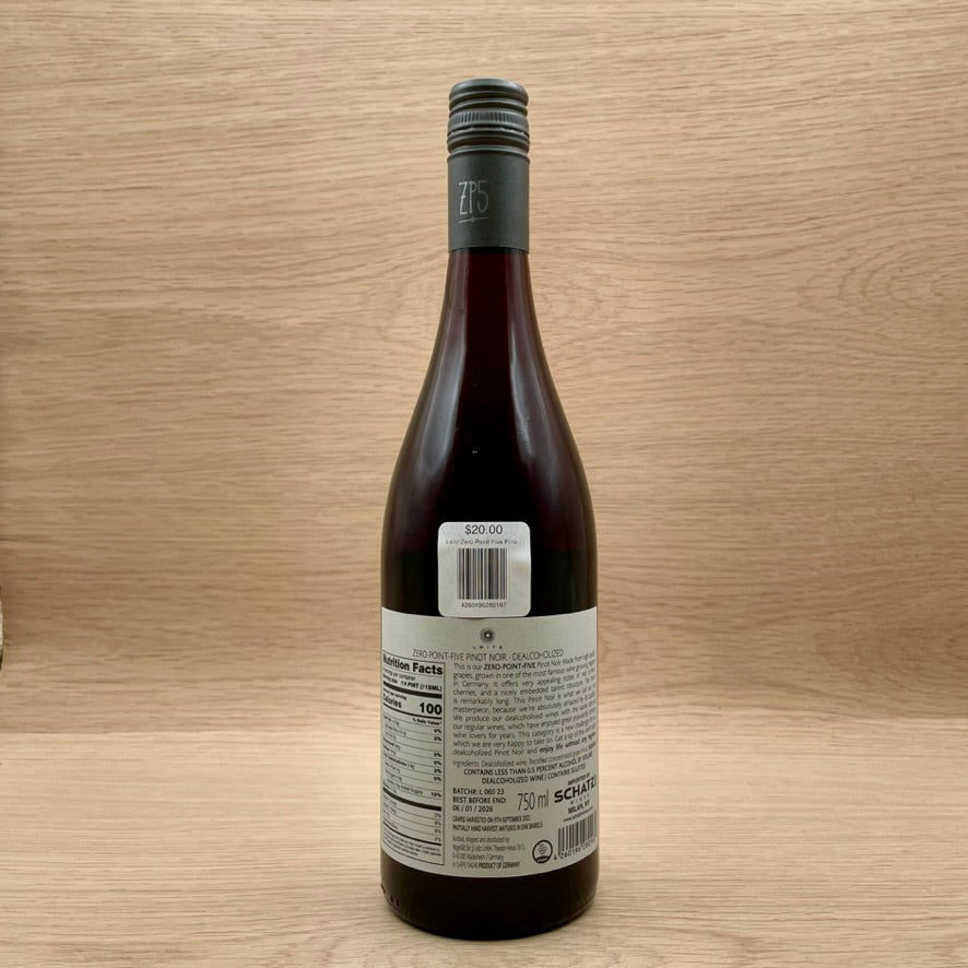Leitz, "Zero Point Five," Rheingau, Germany, Pinot Noir, Non-Alcoholic, NV