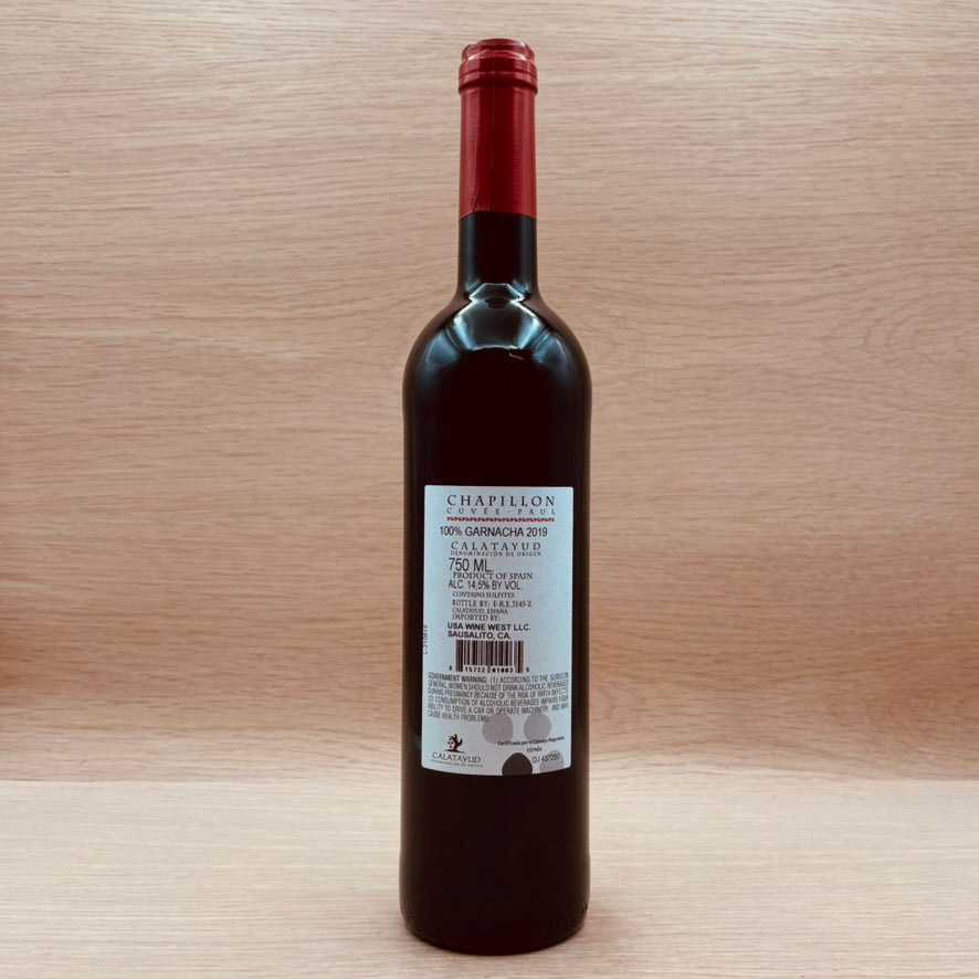 Chapillon, "Cuvée Paul," Calatayud, Garnacha, 2019