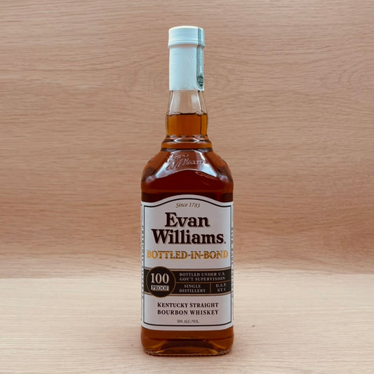 Evan Williams, "Bottled in Bond," Kentucky Straight Bourbon