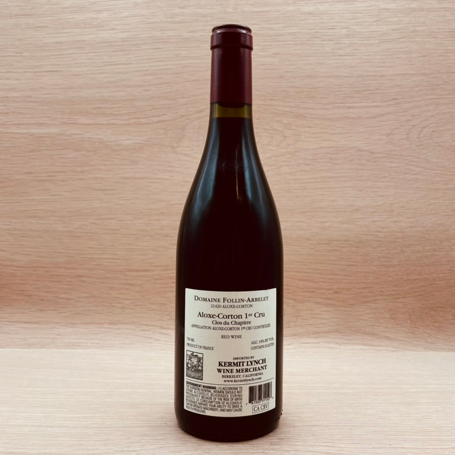 Follin-Arbelet, "Clos du Chapitre," Aloxe-Corton 1er Cru, France, Pinot Noir, 2023