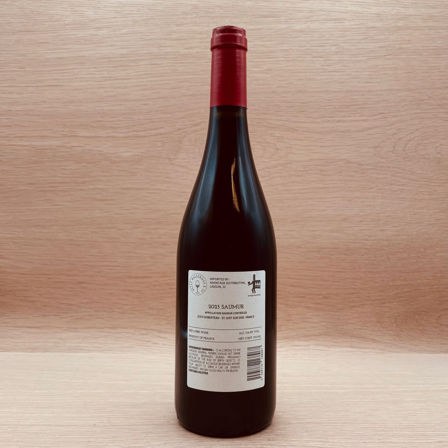 Domaine Guiberteau, "Rouge," Saumur, France, Cabernet Franc, 2023