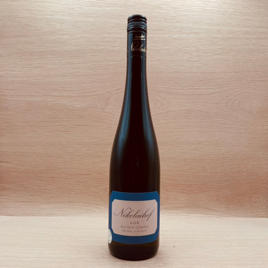 Nikolaihof, "Aus den Gärten," Wachau, Austria, Riesling Federspeil, 2016