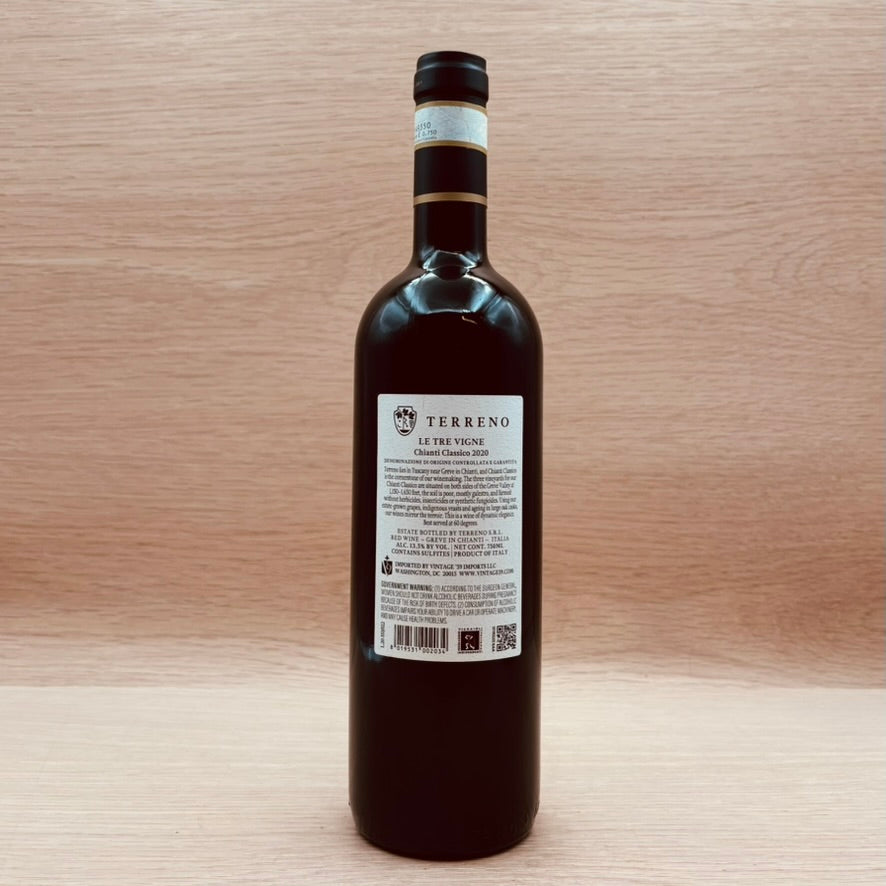 Terreno, "Tre Vigne," Chianti Classico, Italy, Sangiovese, 2021