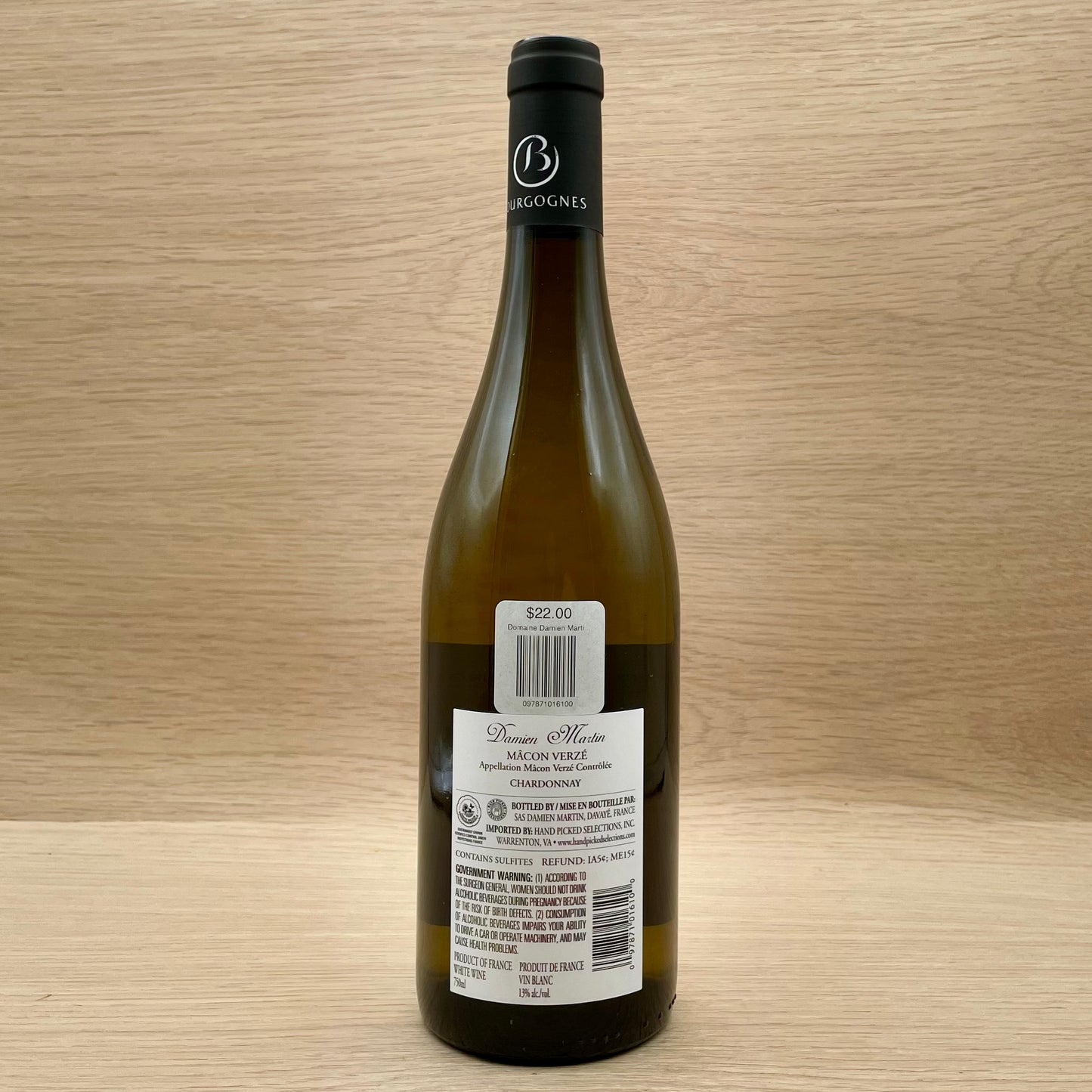 Domaine Damien Martin, Mâcon Verzé, France, Chardonnay, 2023