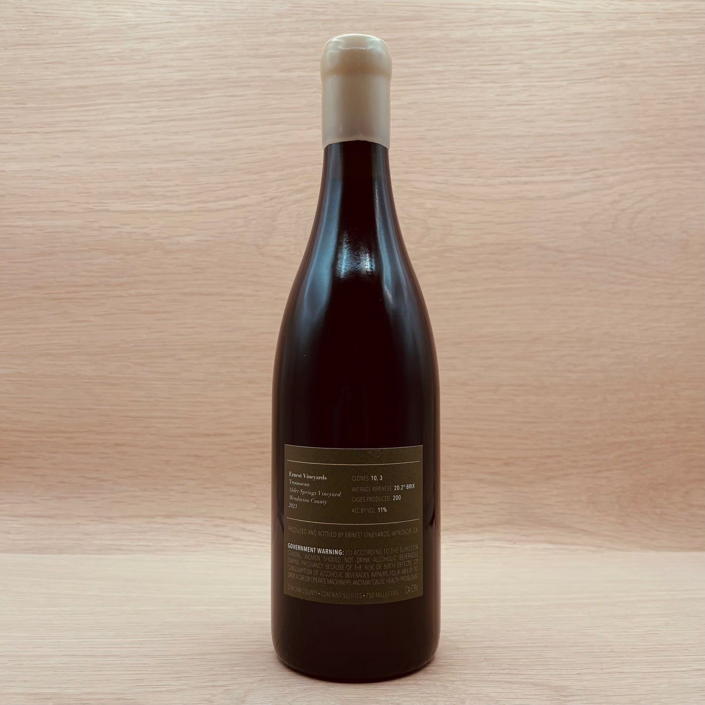 Ernest Vineyards, "Alder Springs," Mendocino County, California, Trousseau, 2023