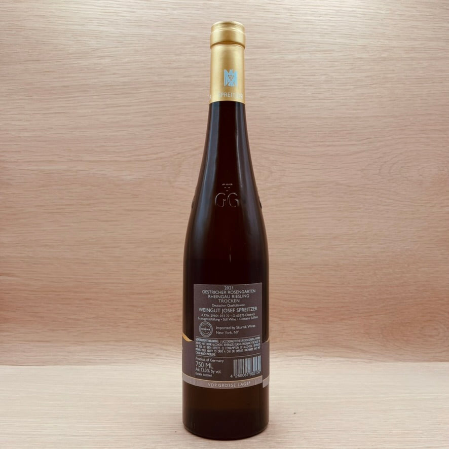 Weingut Spreitzer, "Rosengarten GG," Rheingau, Germany, Riesling Trocken, 2021