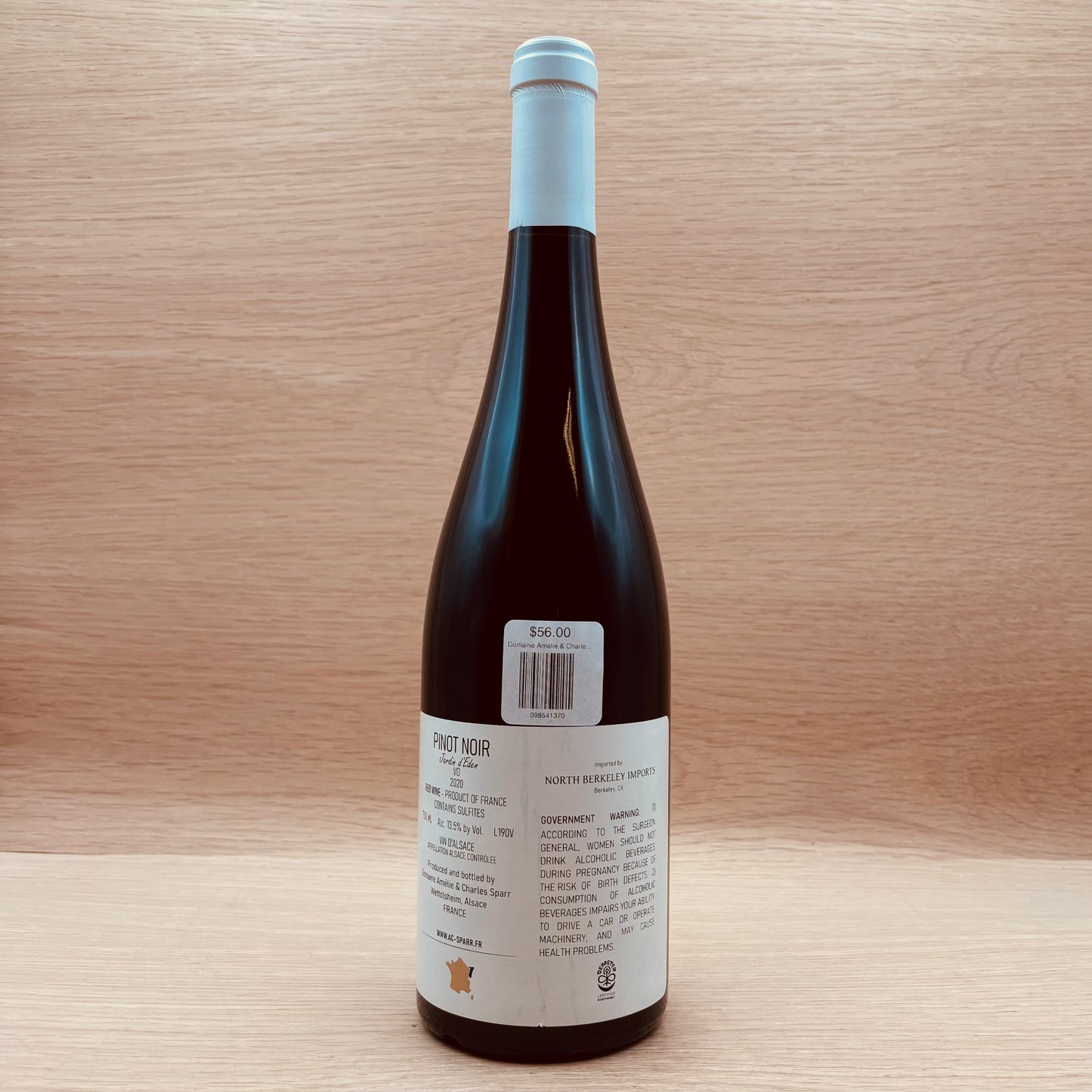 Domaine Amelie & Charles Sparr, "Jardin d'Eden," Alsace, France, Pinot Noir, 2020