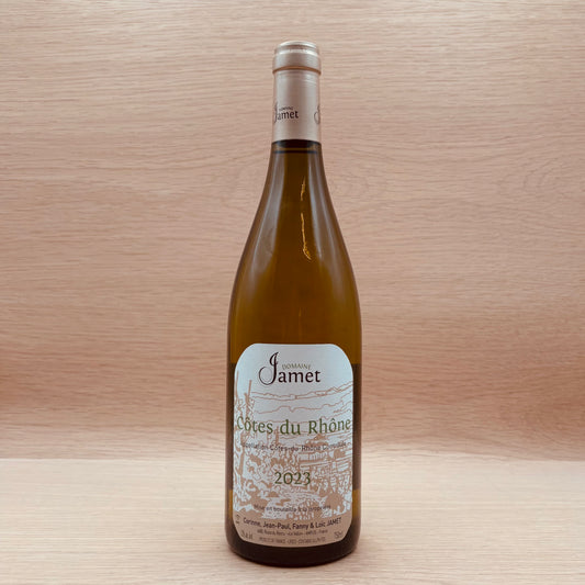 Domaine Jamet, "Blanc," Côtes du Rhône, France, Marsanne Blend, 2023