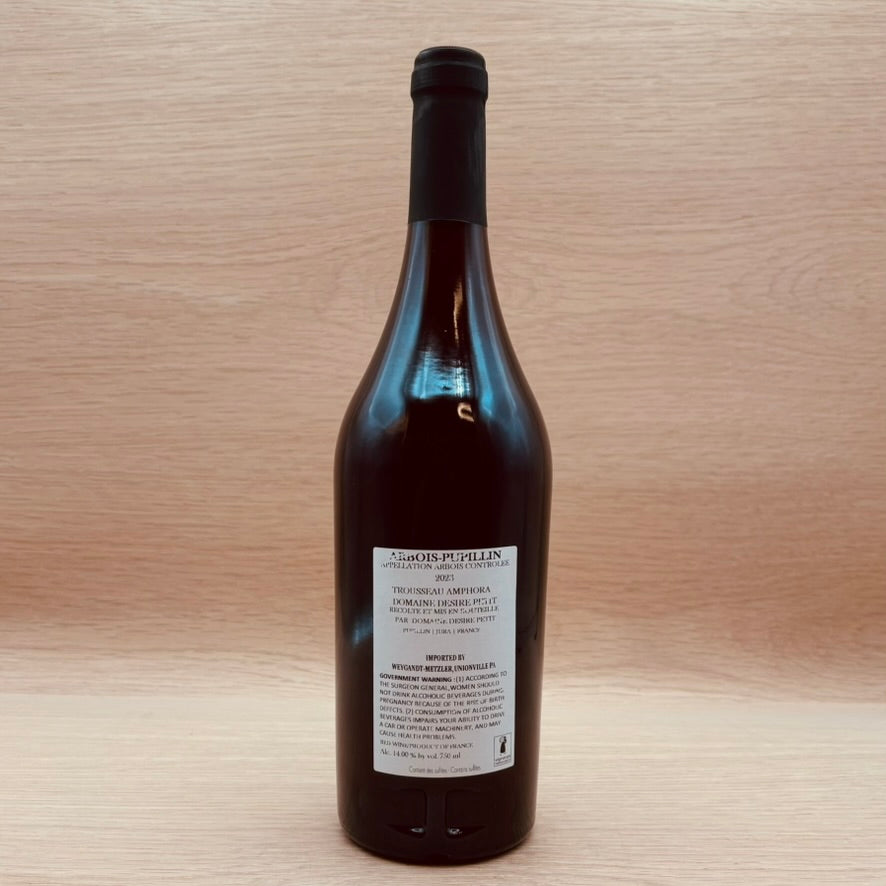 Domaine Désiré Petit, "Amphora," Arbois-Pupillin, France, Trousseau, 2023