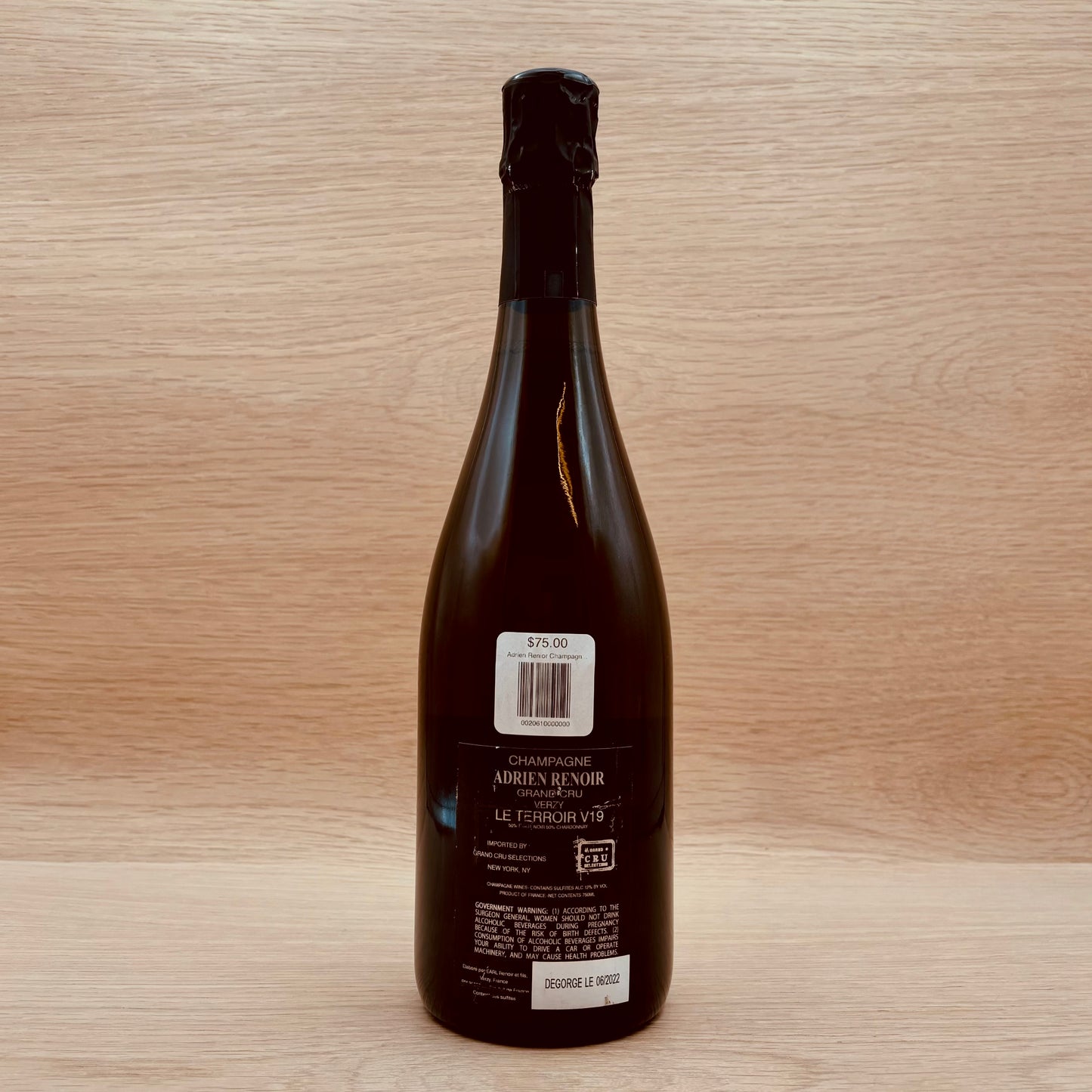 Adrien Renoir, "Le Terroir," Verzy Grand Cru, Champagne, Pinot Noir Blend 2019