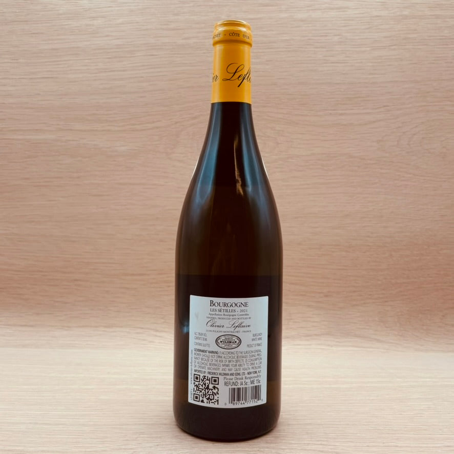 Olivier Leflaive, "Les Sétilles," Bourgogne, France, Chardonnay, 2021