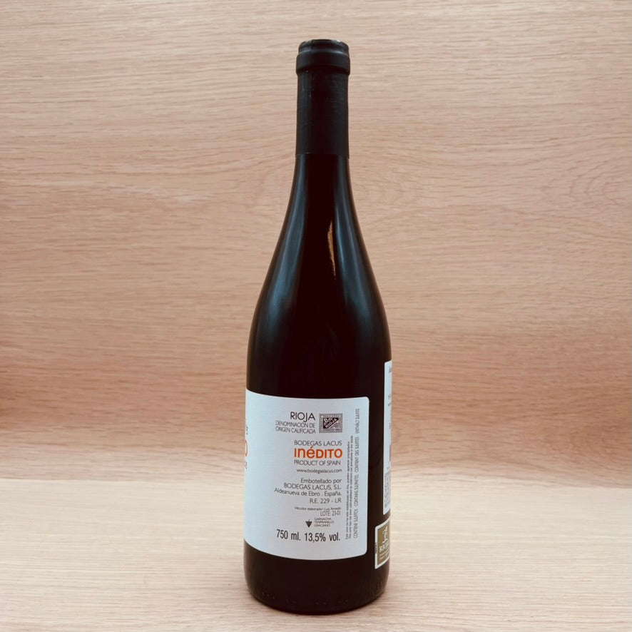 Bodegas Lacus 'Inédito 3/3', Rioja, Spain, Tempranillo Blend 2023