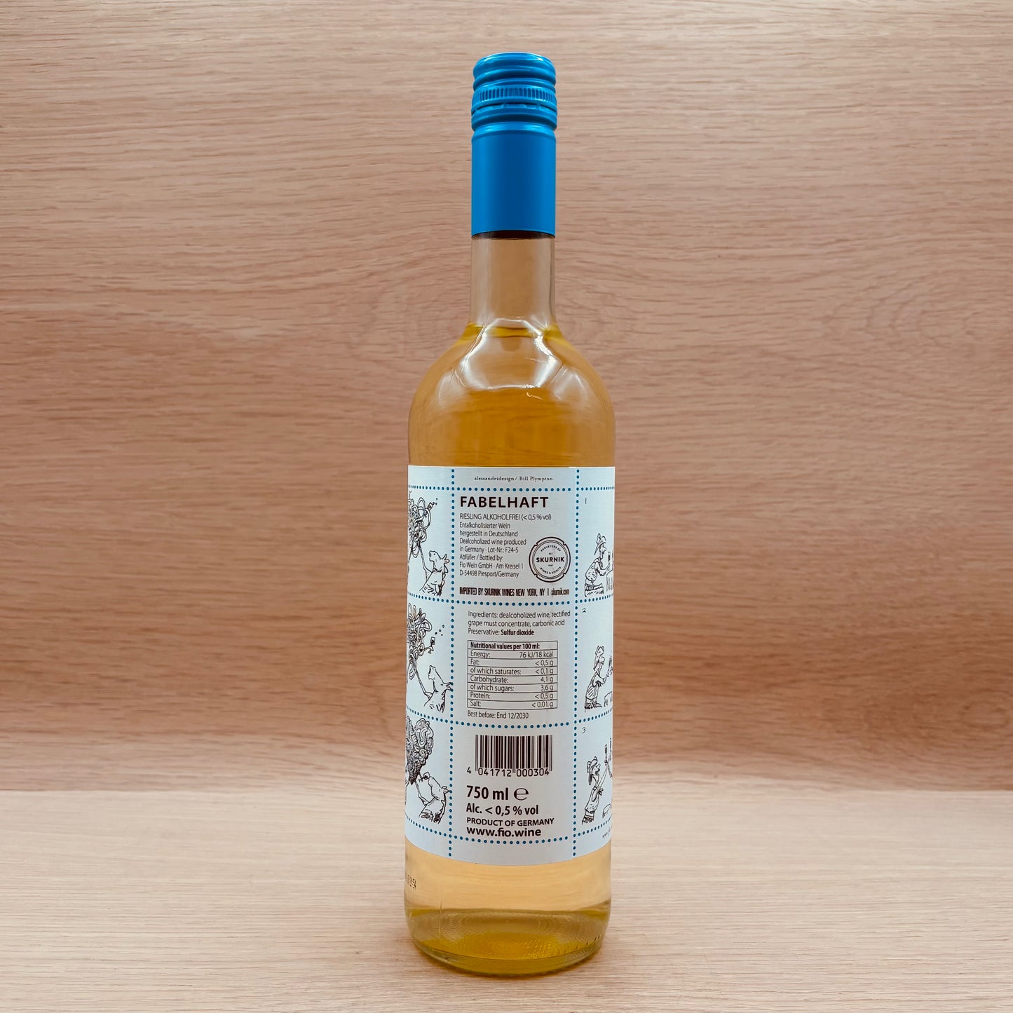 Fio, "Fabelhaft-Alkoholfrei," Mosel, Germany, Non-Alcoholic Riesling, NV