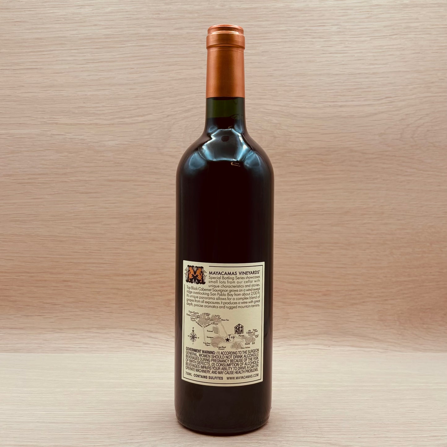 Mayacamas, "Top Block," Mt. Veeder, California, Cabernet Sauvignon, 2019