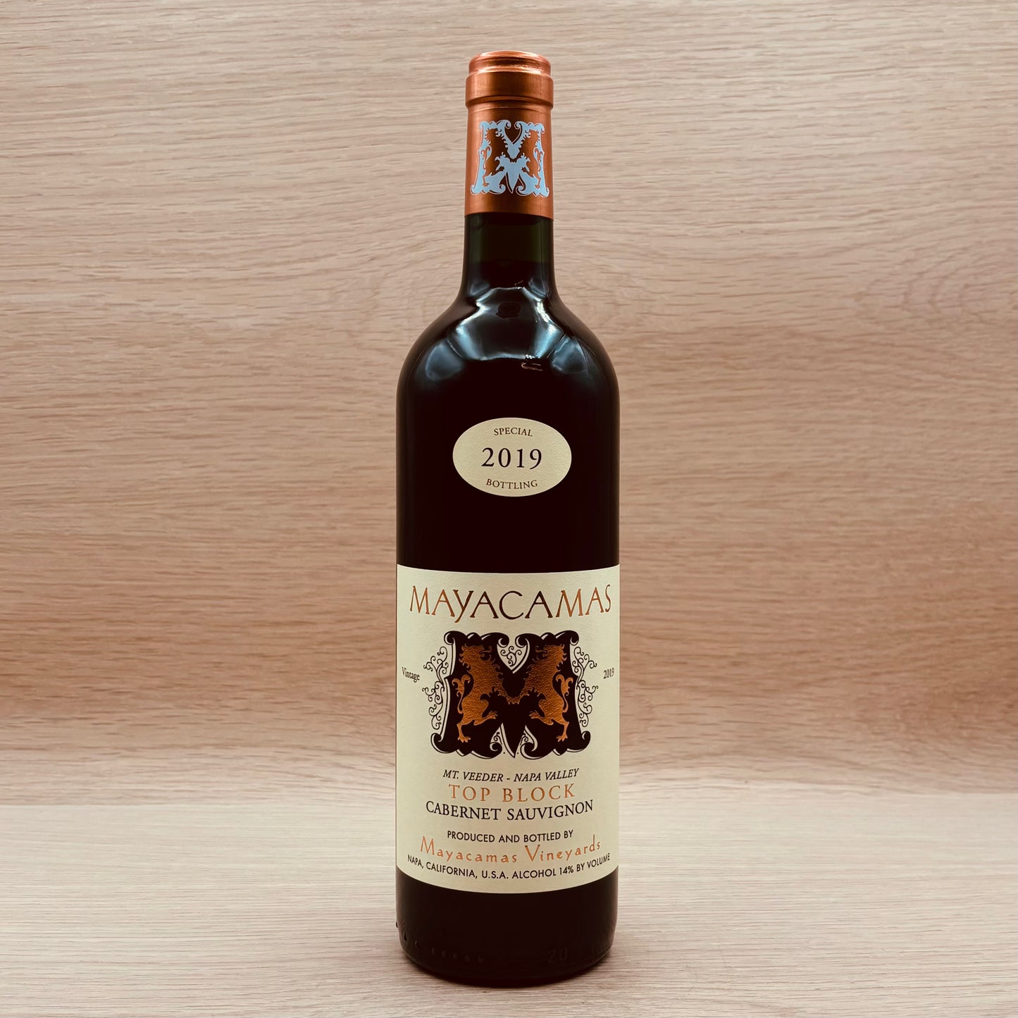 Mayacamas, "Top Block," Mt. Veeder, California, Cabernet Sauvignon, 2019
