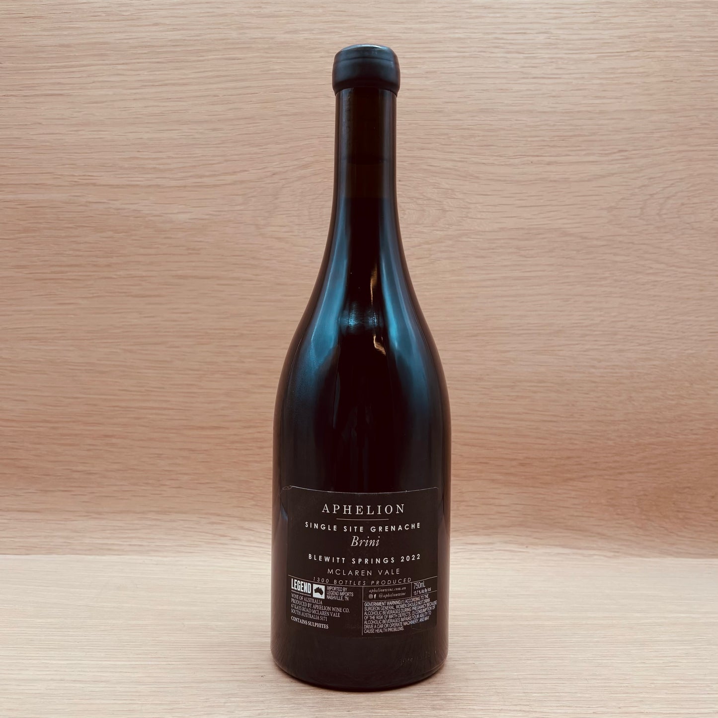 Aphelion, "Brini," McLaren Vale, Australia, Grenache, 2022