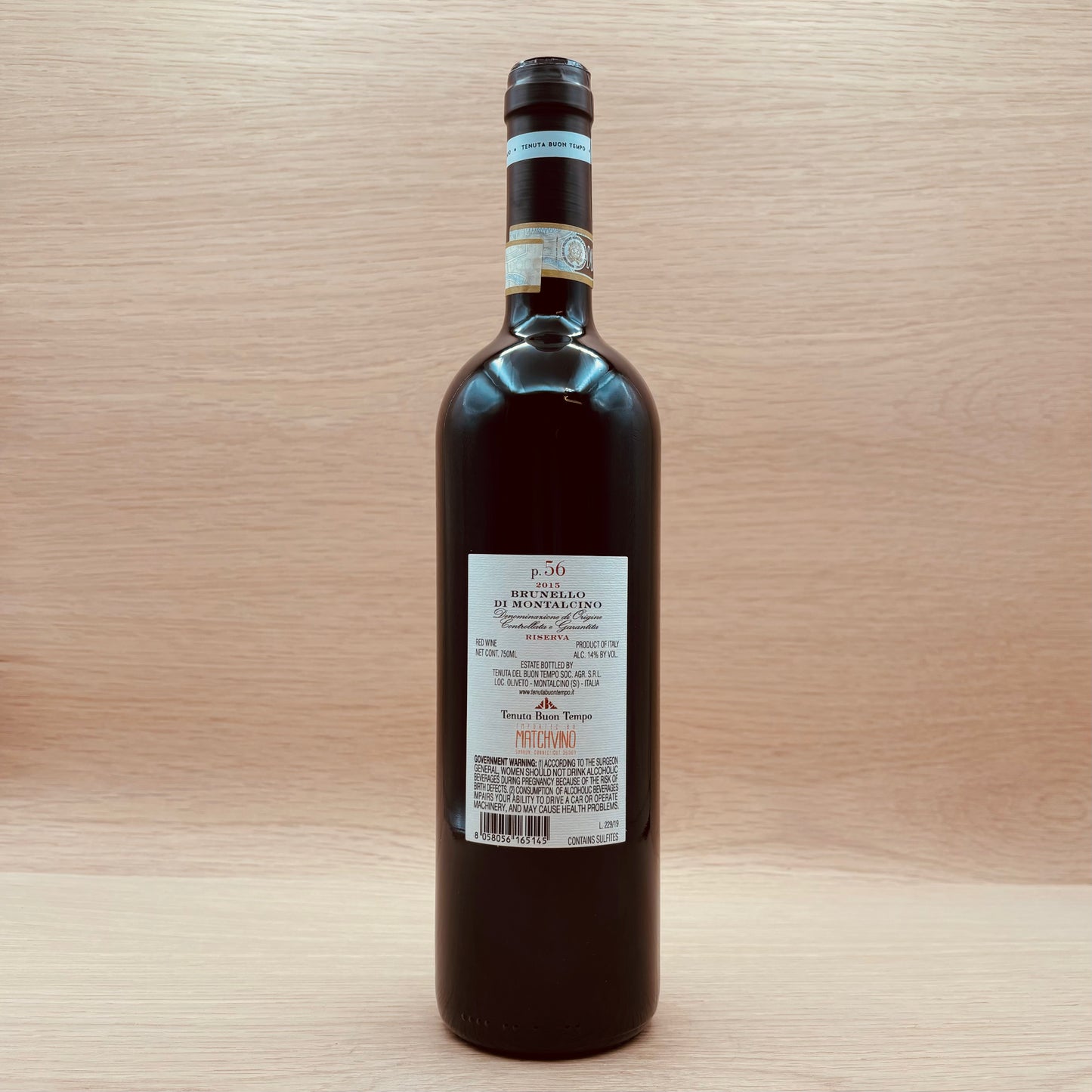 Tenuta Buon Tempo, "Oliveto P.56," Brunello di Montalcino Riserva, Italy, Sangiovese, 2015