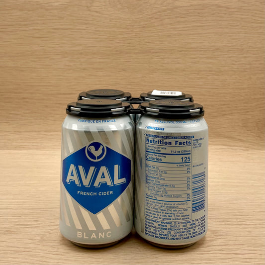 Aval, "Blanc," France, Cider, 4-pack