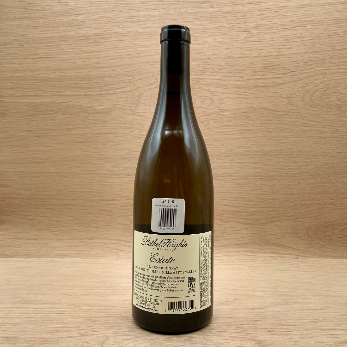 Bethel Heights, "Estate," Eola-Amity Hills, Oregon, Chardonnay, 2023