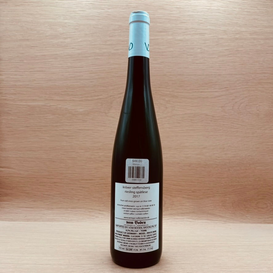 Weingut Vollenweider, "Spätlese," Kröver Steffensberg, Mosel, Germany, Riesling, 2017