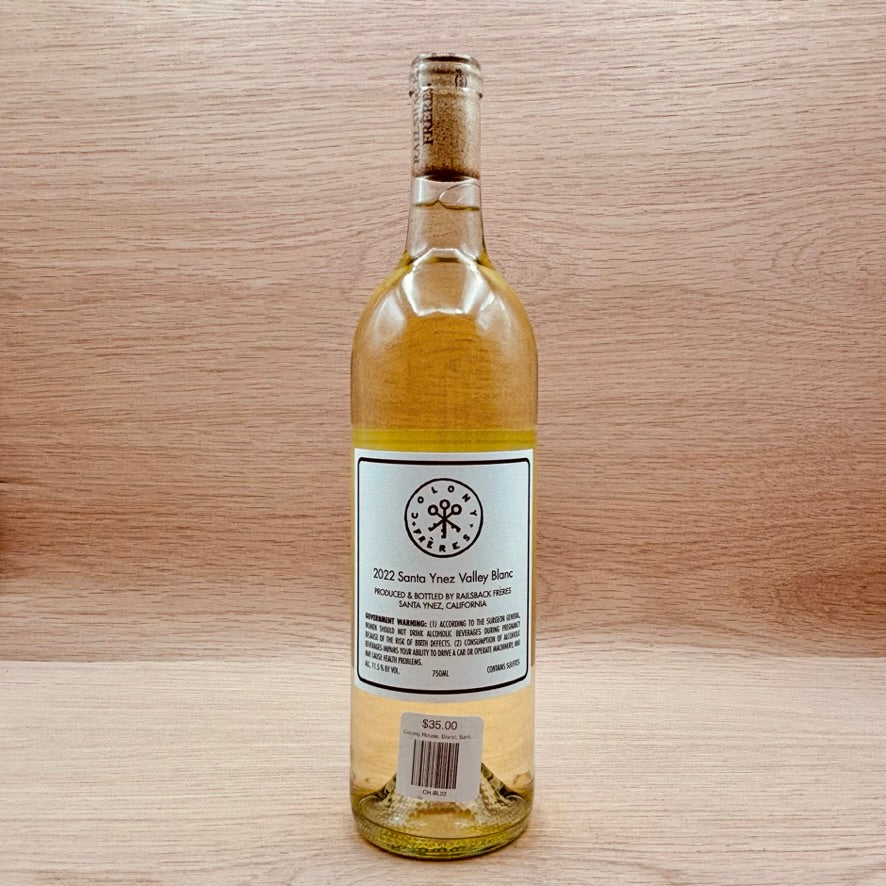 Colony House, Blanc, Santa Ynez Valley, California, White Blend, 2022