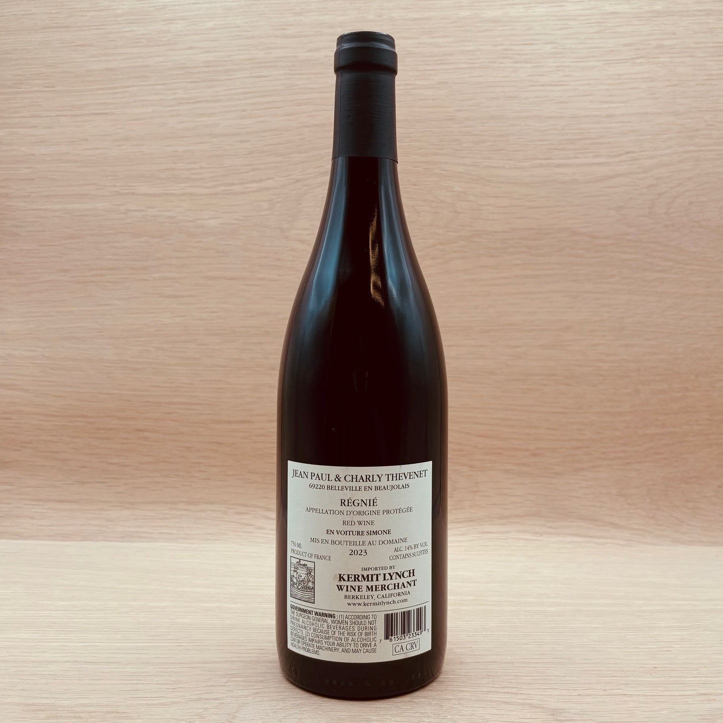 Jean Paul & Charly Thevenet, "En Voiture Simone," Regnie, France, Gamay, 2023