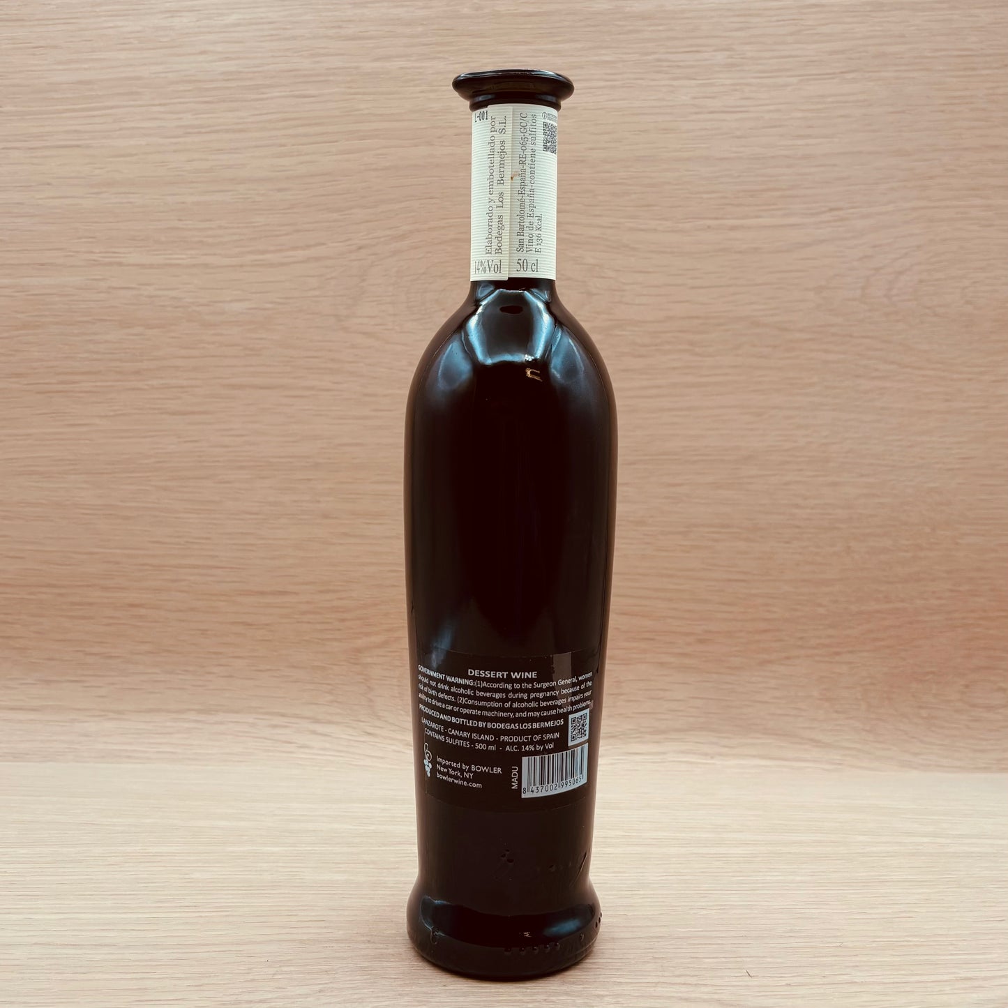Los Bermejos,"Naturalmente Dulce," Lanzarote, Canary Islands, Malvasia, NV 500ml