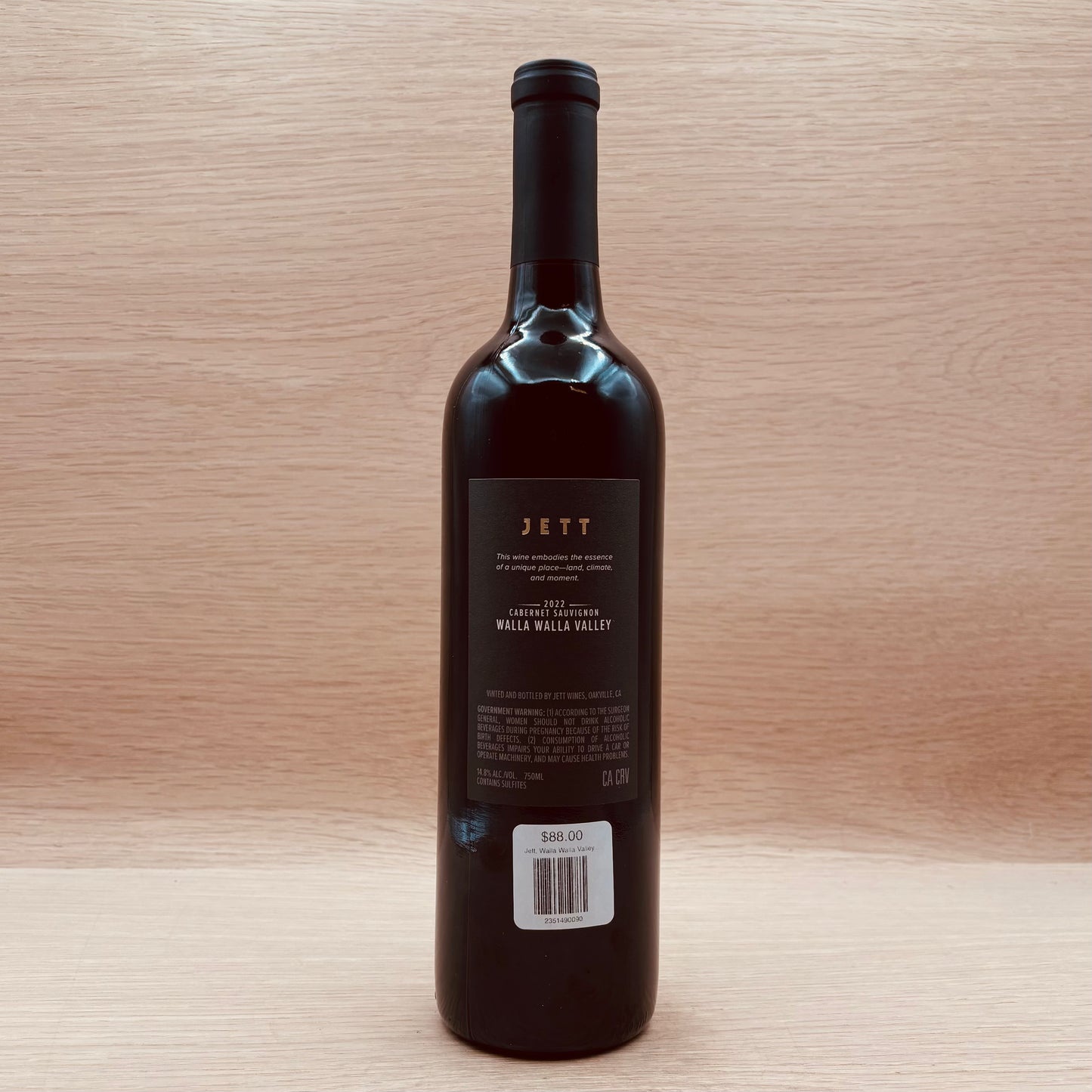 Jett, Walla Walla Valley, Washington, Cabernet Sauvignon, 2022