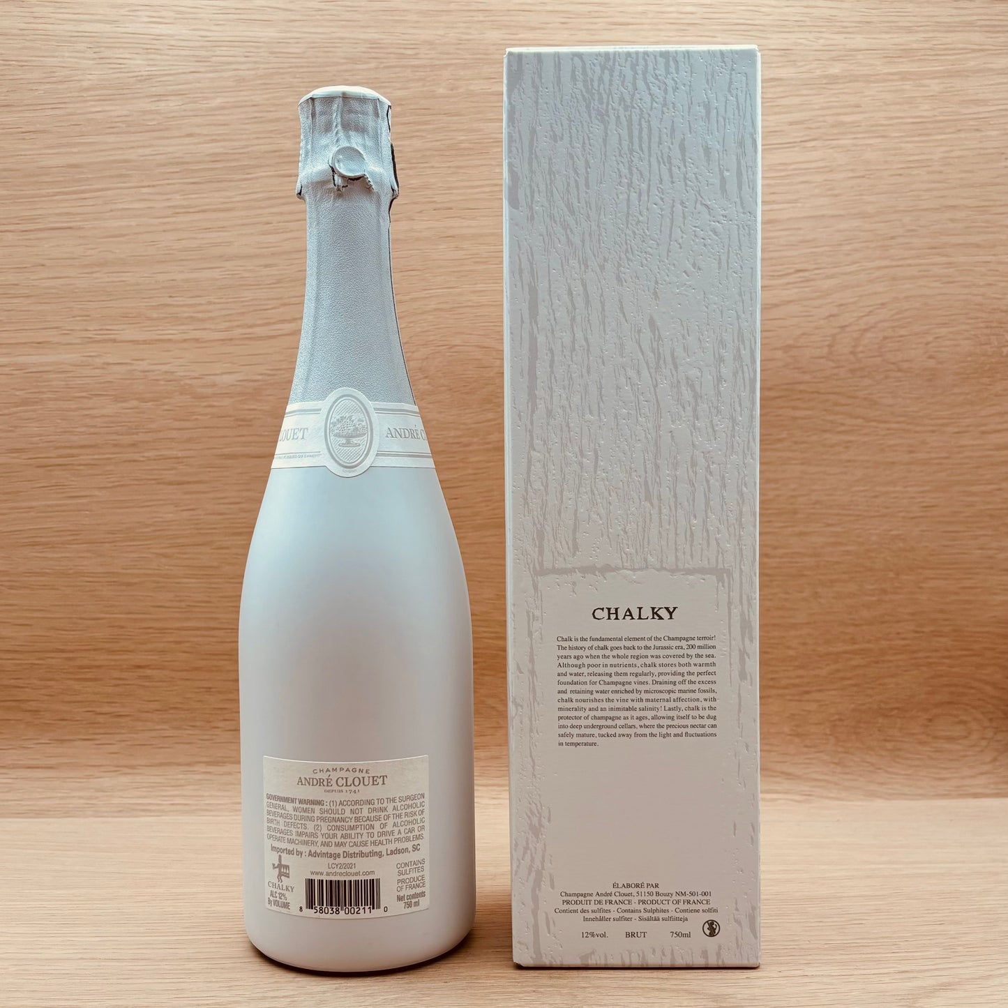 Andre Clouet Champagne, "Chalky," Bouzy, France, Pinot Noir, NV