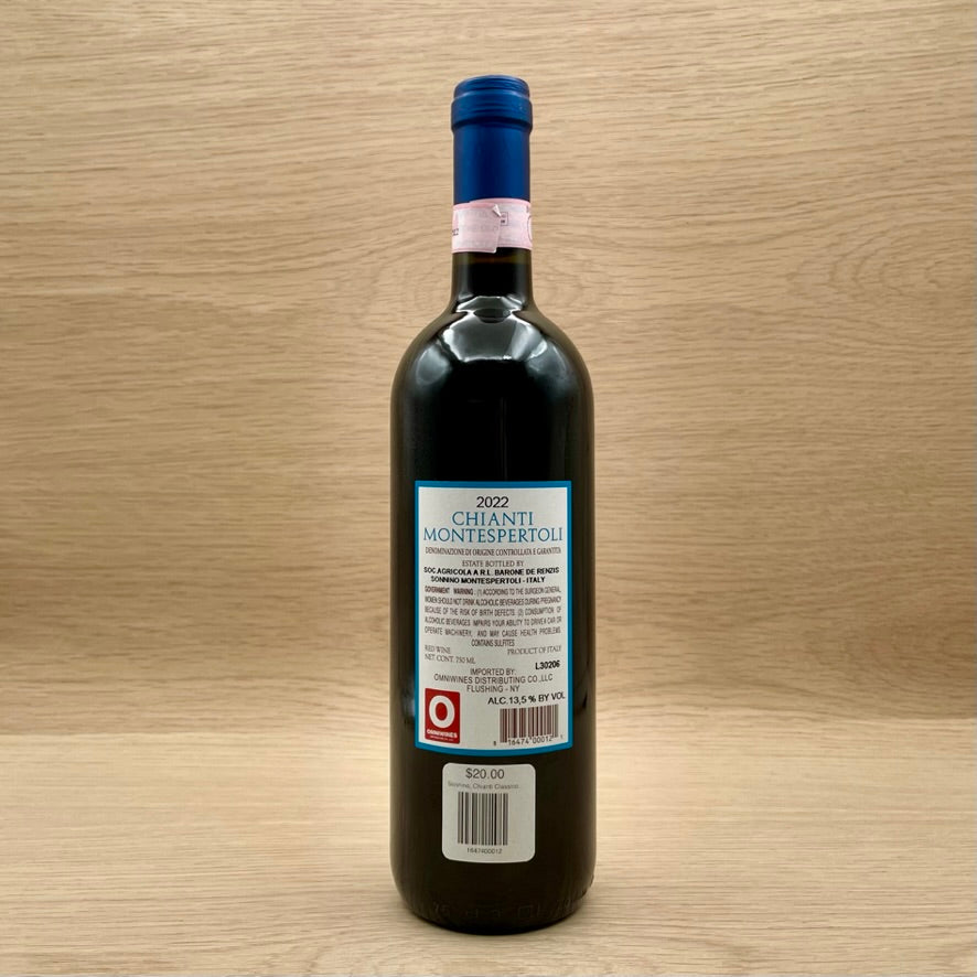 Sonnino, Chianti Classico, Italy, Sangiovese blend, 2022
