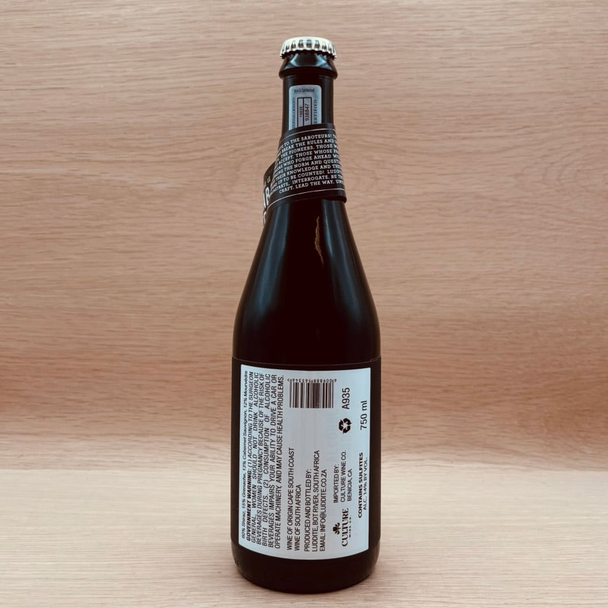 Luddites, "Saluez le Saboteur," Red Blend, South Africa, 2021