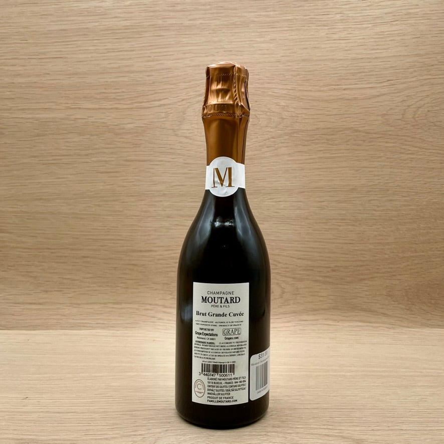 Moutard Champagne, "Grand Cuvée Brut," Côte de Bars, France, NV, 375ml