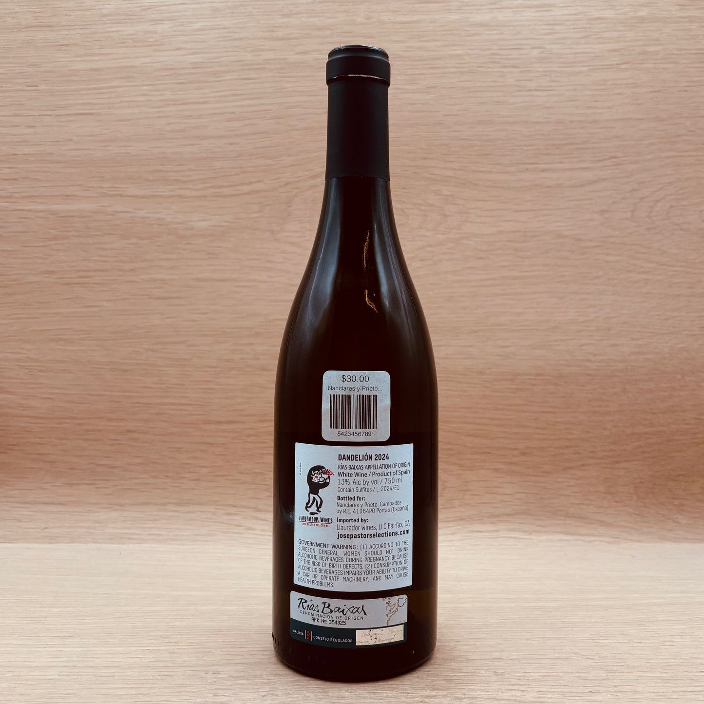 Nanclares y Prieto, "Dandelion," Rias Baixas, Spain, Albariño, 2024