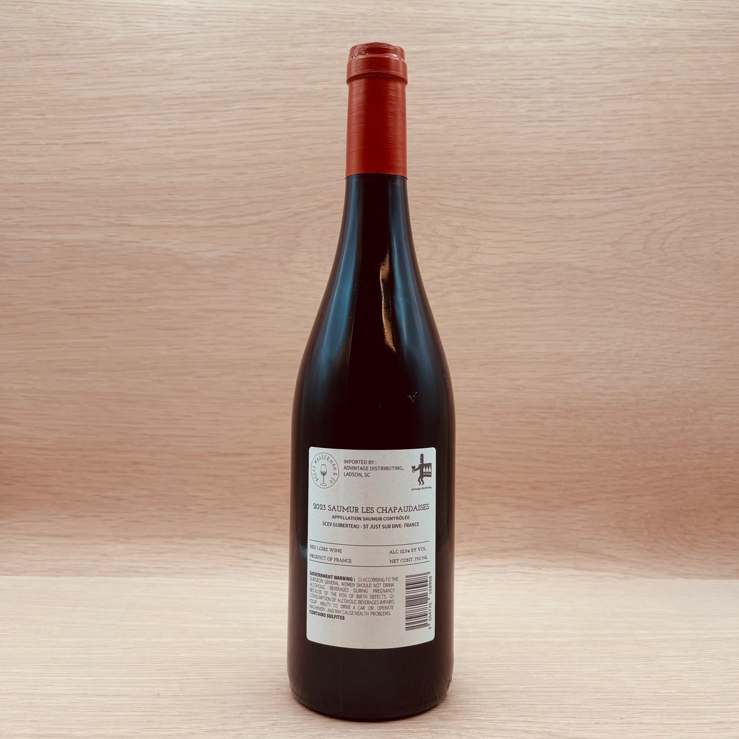 Domaine Guiberteau, "Les Chapaudaises," Saumur, France, Cabernet Franc, 2023