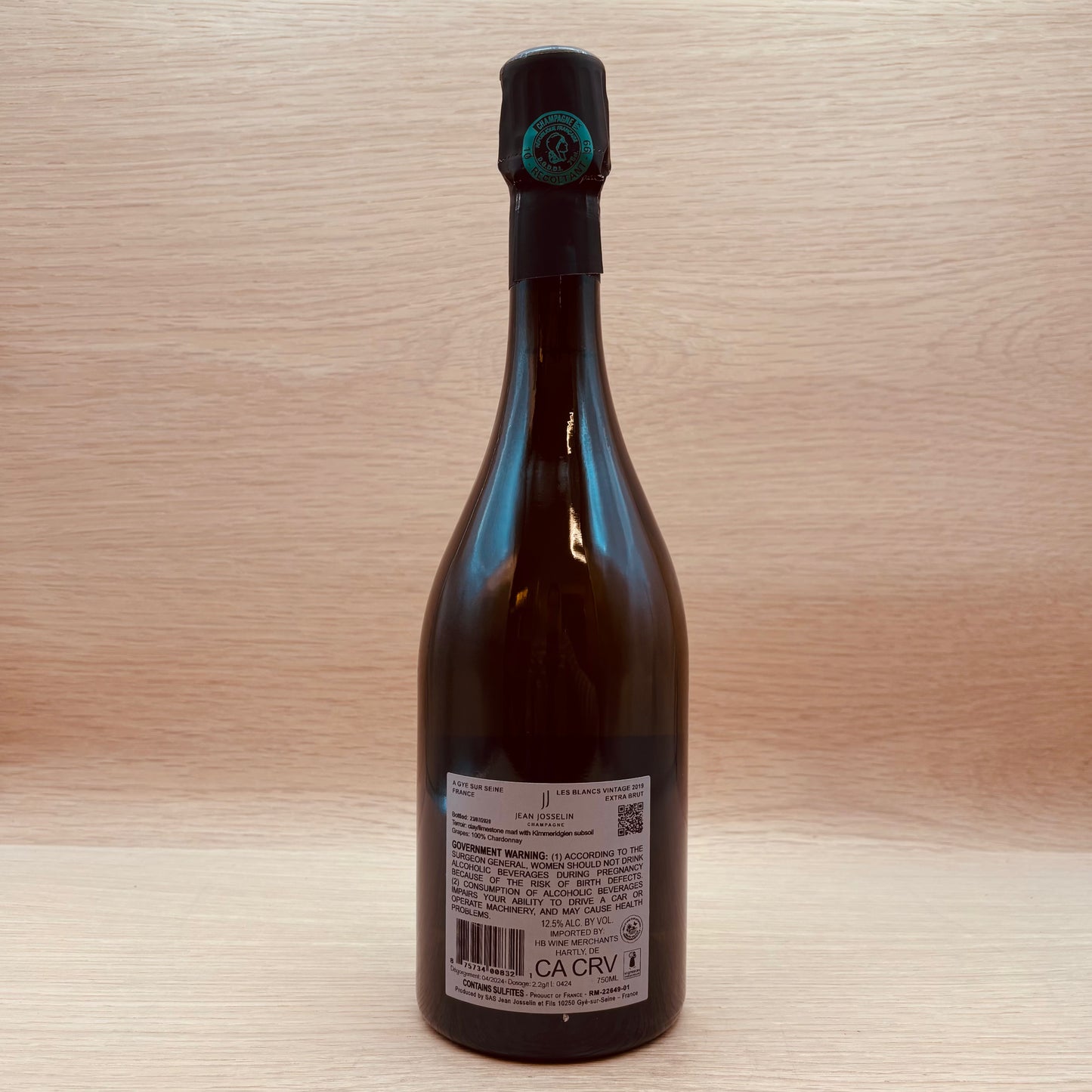 Jean Josselin, "Les Blancs," Champagne, France, Chardonnay, 2019