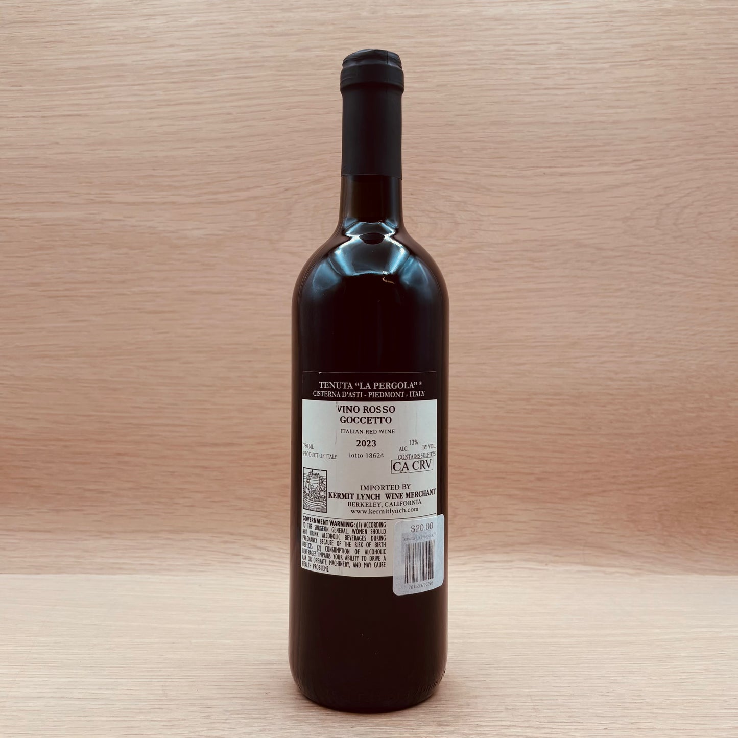 Tenuta La Pergola, "Il Goccetto," Piemonte, Italy, Brachetto Blend, 2023