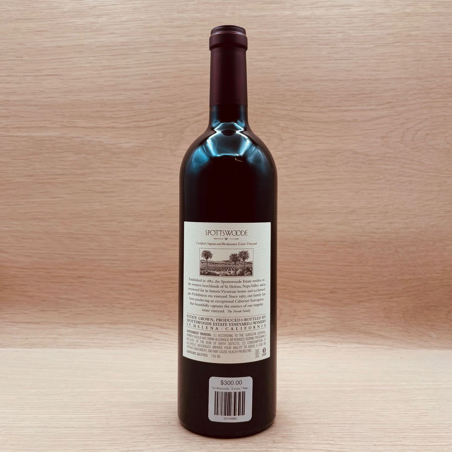 Spottswoode, "Estate," Napa Valley, California, Cabernet Sauvignon, 2021