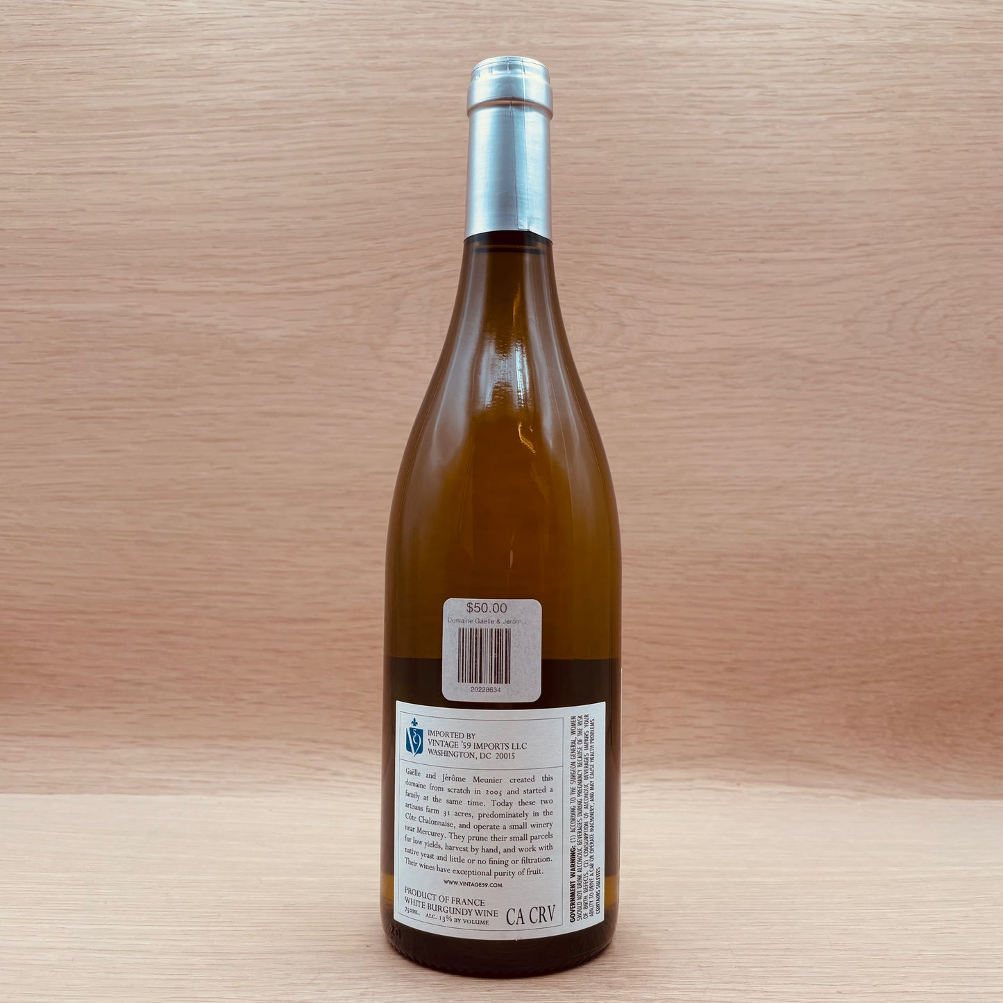 Domaine Gaëlle & Jérôme Meunier, "Rully Blanc," Rully, France, Chardonnay, 2023