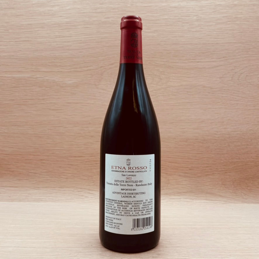 Tenuta delle Terre Nere, "San Lorenzo," Etna Rosso, Italy, Nerello Mascalese, 2022