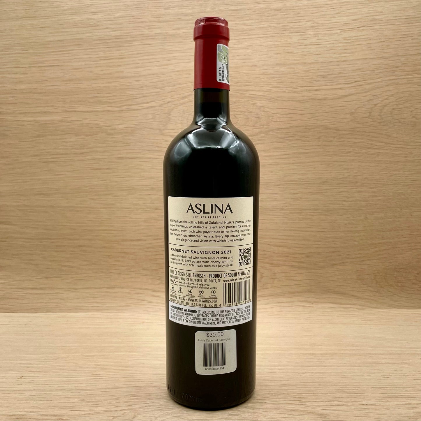 Aslina, Western Cape, South Africa, Cabernet Sauvignon, 2023