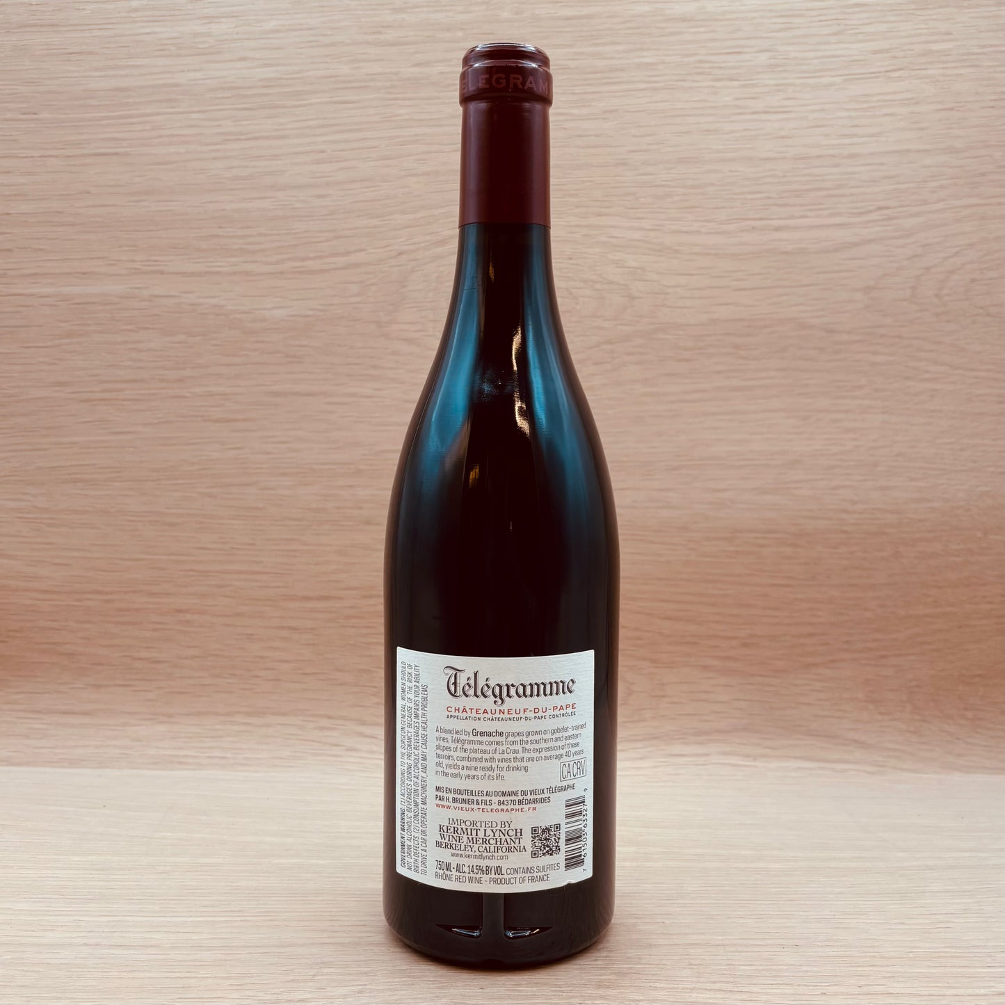 Vieux Telegraphe, "Telegramme," Chateauneuf-du-Pape, France, Grenache Blend, 2022