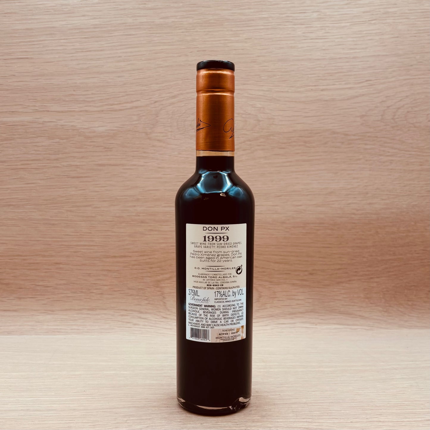 Toro Albalá, "Don PX," Montilla-Moriles, Spain, Pedro Ximénez, 1999