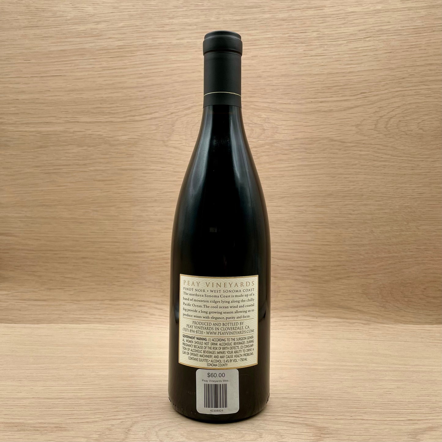 Peay Vineyards, West Sonoma Coast, California, Pinot Noir, 2022