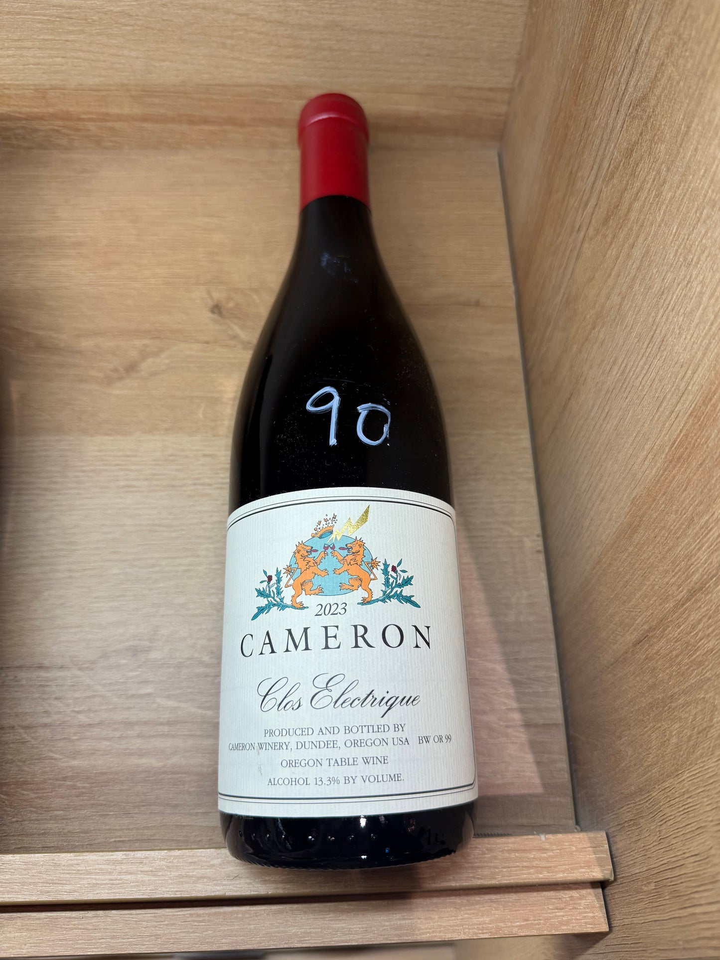 Cameron, "Clos Electrique Rouge," Dundee, Oregon, Pinot Noir, 2023