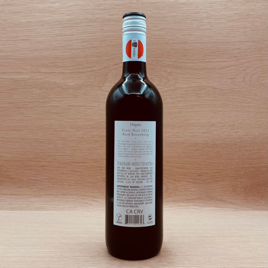 Höpler, "Ried Rosenberg," Burgenland, Austria, Pinot Noir, 2021