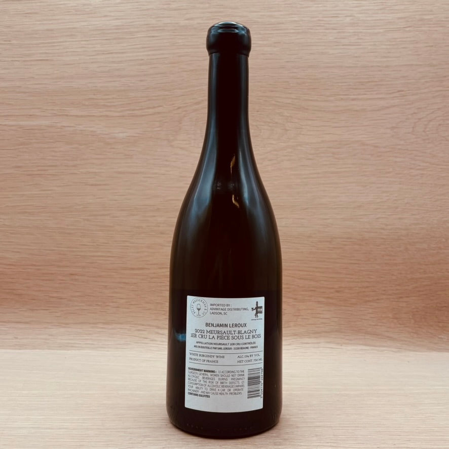 Benjamin Leroux, "La Pièce Sous Le Bois," Meursault-Blagny 1er Cru, France, Chardonnay, 2022